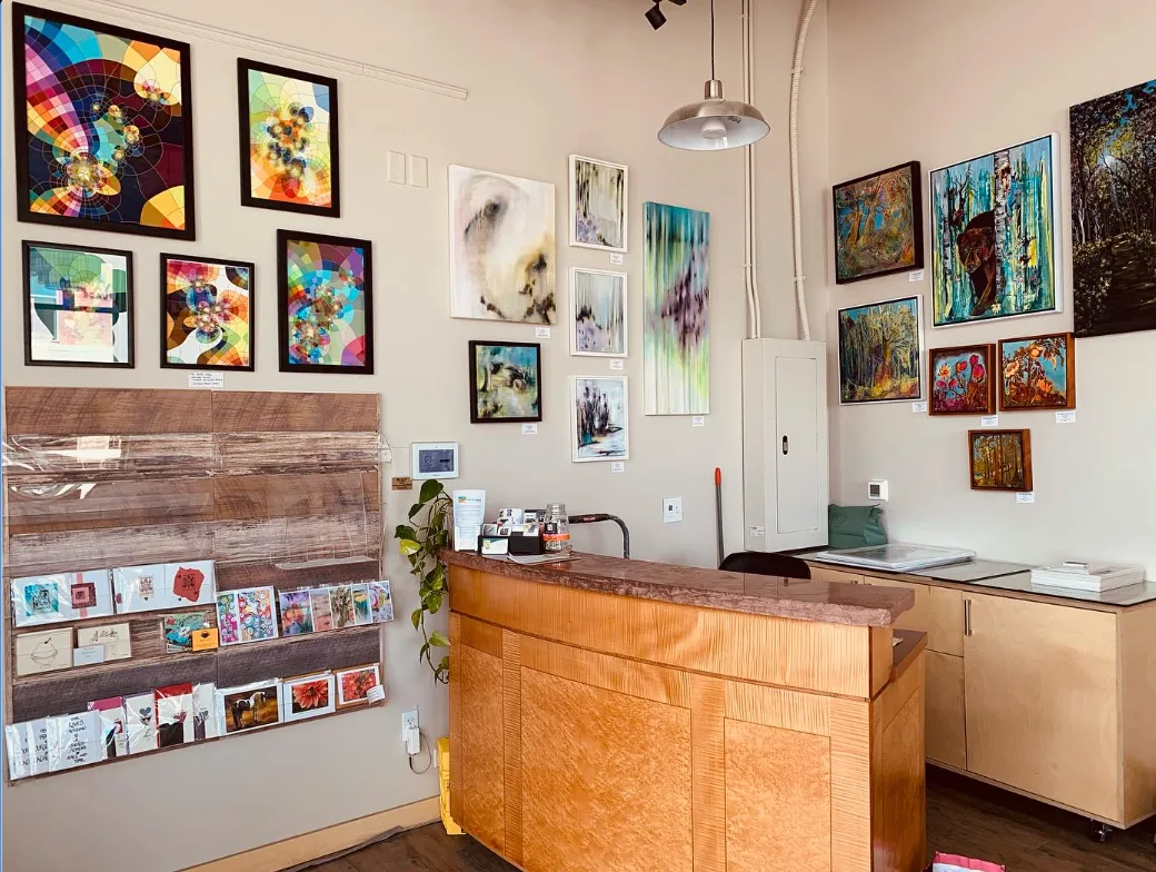 Open Studios Gallery Boulder Junction gallery space, view 4