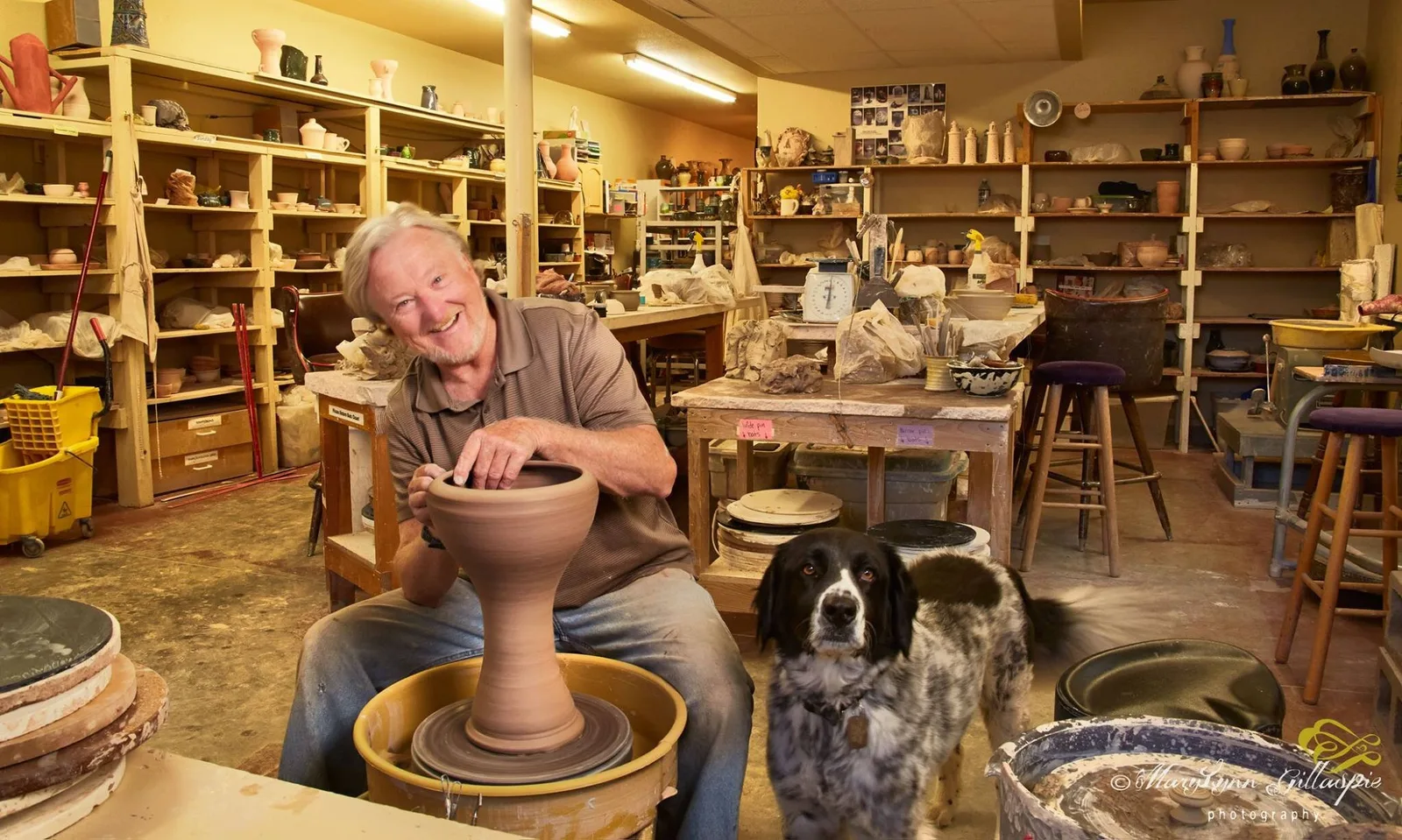 The Mudslinger Pottery Studio gallery space, view 2